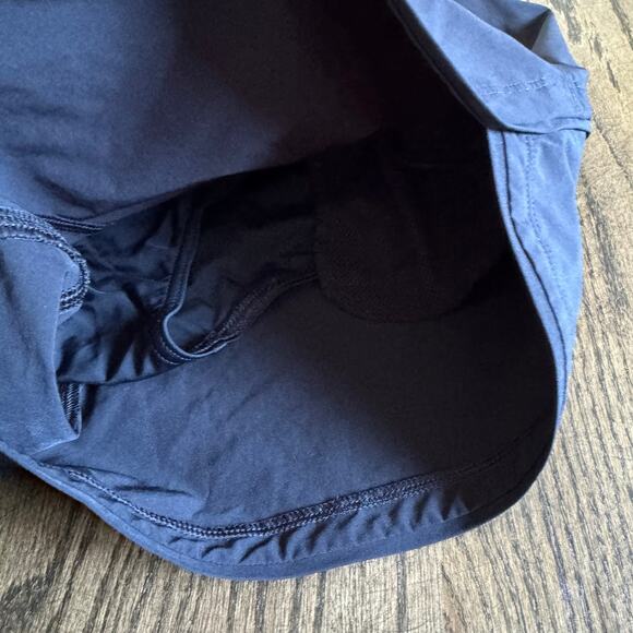 Lands End Womens Solid Black Swim Suit Shorts Attached Brief Pockets Size 12 - Picture 4 of 8